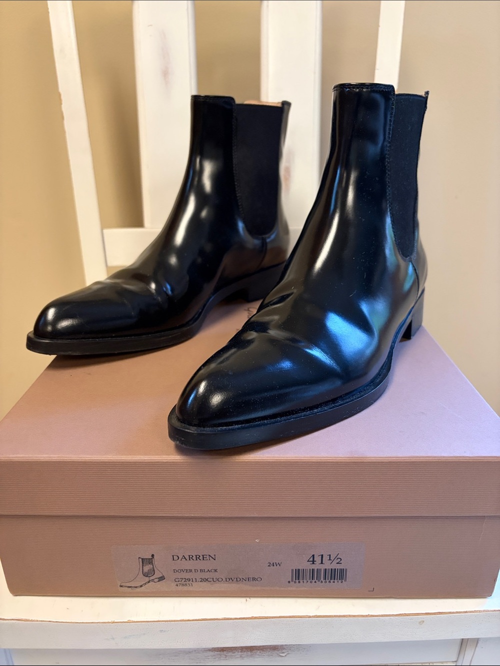 Women’s Black Darren Boots - Polished Leather